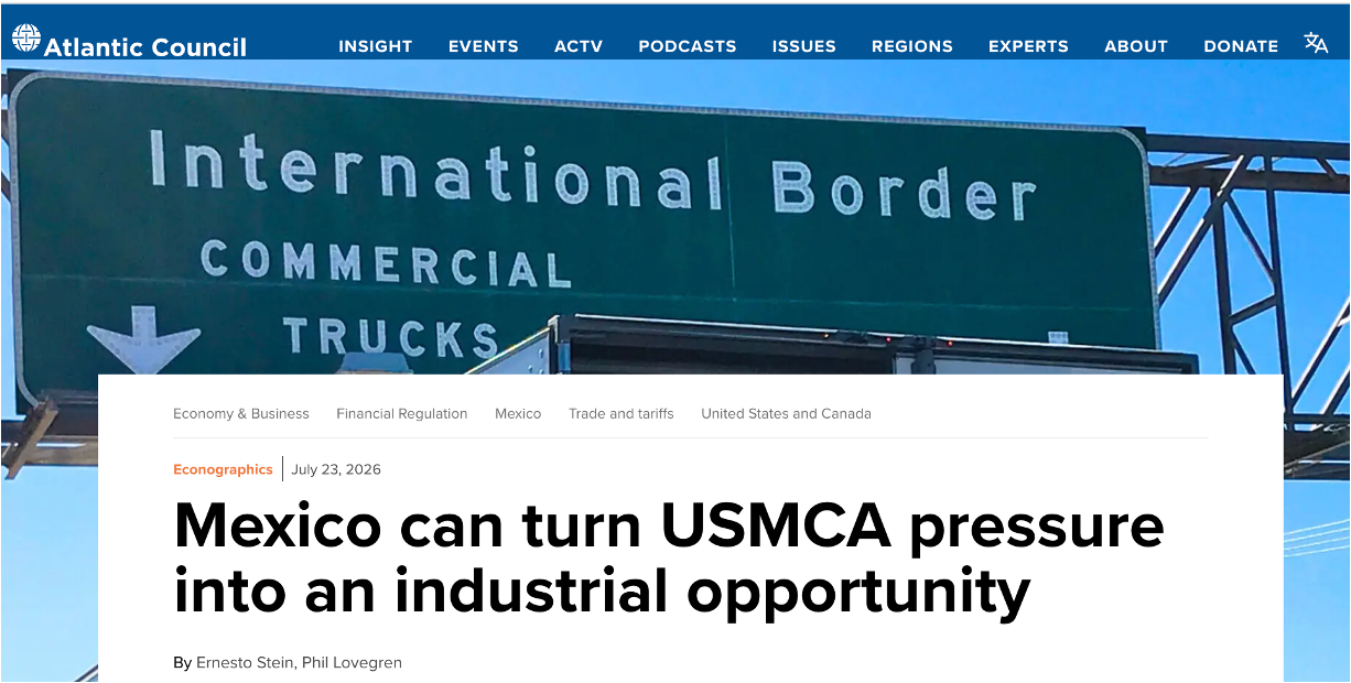 Mexico can turn USMCA pressure into an industrial opportunity — Atlantic Council